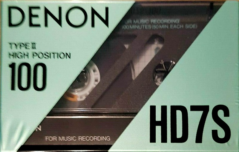Compact Cassette Denon HD7S 100 Type II Chrome 1990 Europe