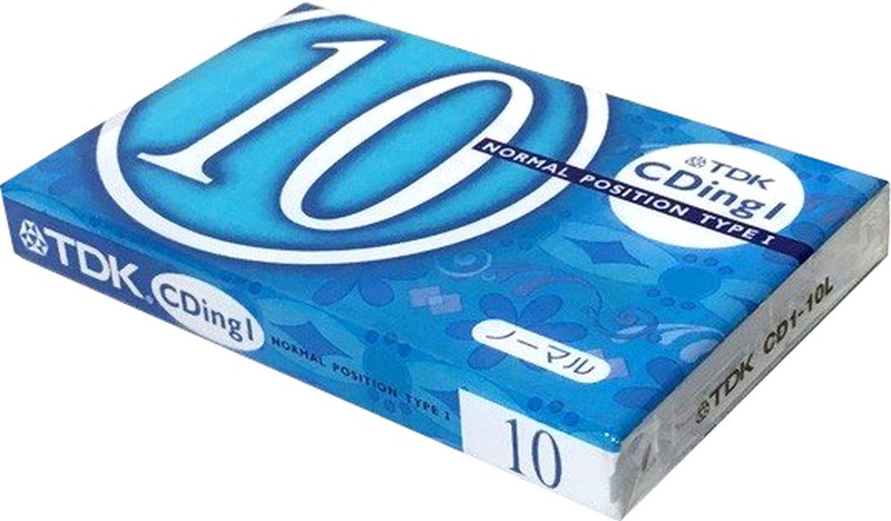 Compact Cassette TDK CDing 1 10 "CD1-10L" Type I Normal 2000 Japan