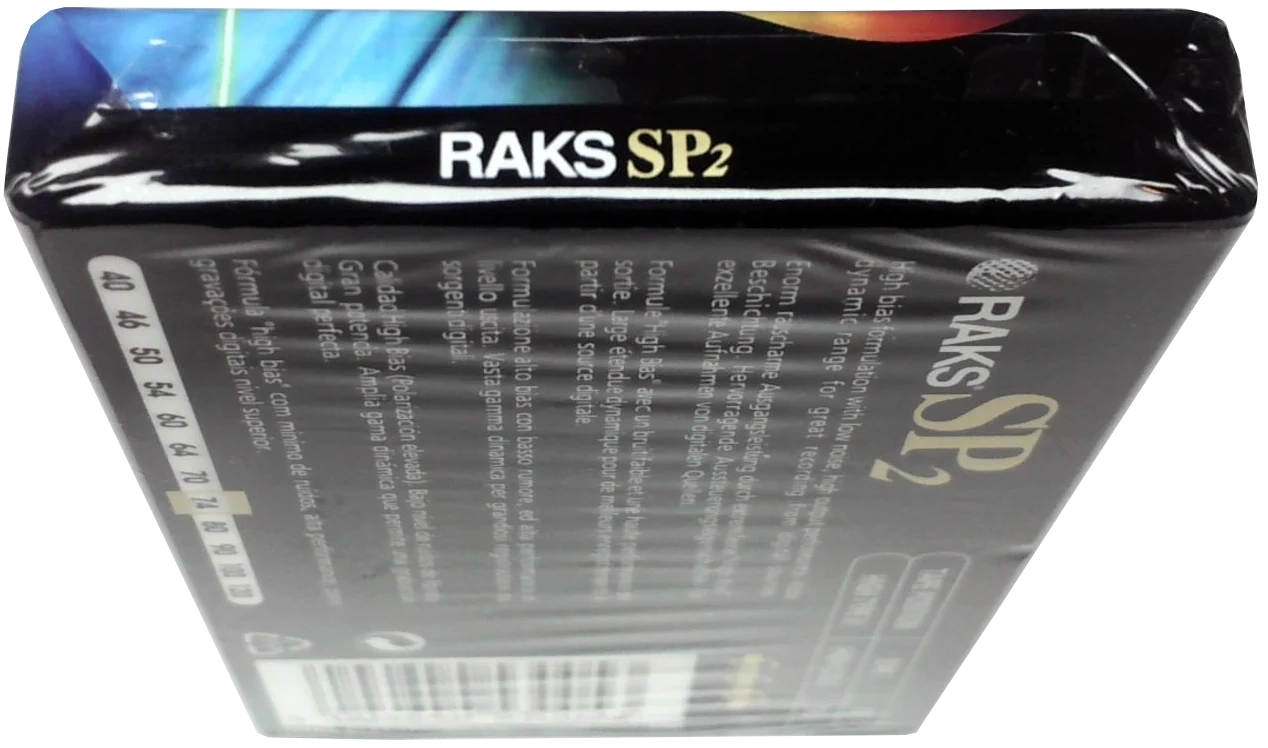 Compact Cassette RAKS SP 74 "SP 2" Type II Chrome 1996 Europe