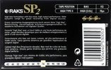 Compact Cassette RAKS SP 74 "SP 2" Type II Chrome 1996 Europe