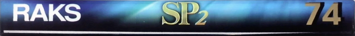 Compact Cassette RAKS SP 74 "SP 2" Type II Chrome 1996 Europe