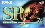 Compact Cassette RAKS SP 74 "SP 2" Type II Chrome 1996 Europe