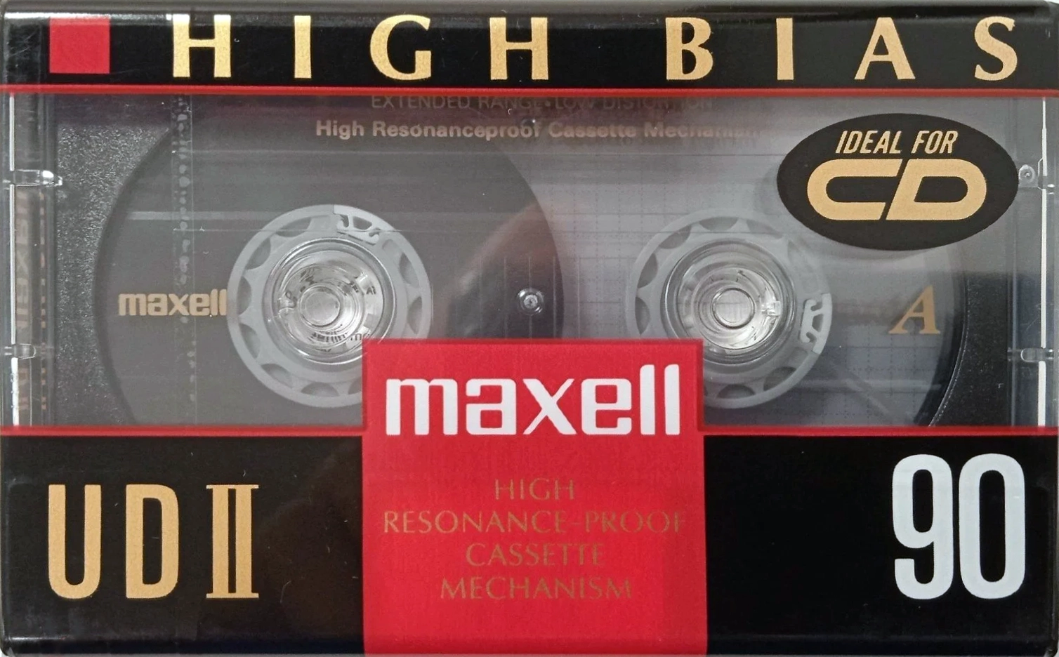 Compact Cassette Maxell UDII / UD2 90 Type II Chrome 1992 Europe