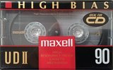 Compact Cassette Maxell UDII / UD2 90 Type II Chrome 1992 Europe
