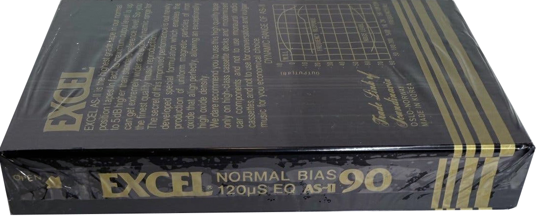 Compact Cassette Excel AS-II 90 Type II Chrome Netherlands