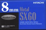 Video8, Hi8, Digital8 Hitachi 60 "Metal SX" Type IV Metal 1996 Japan