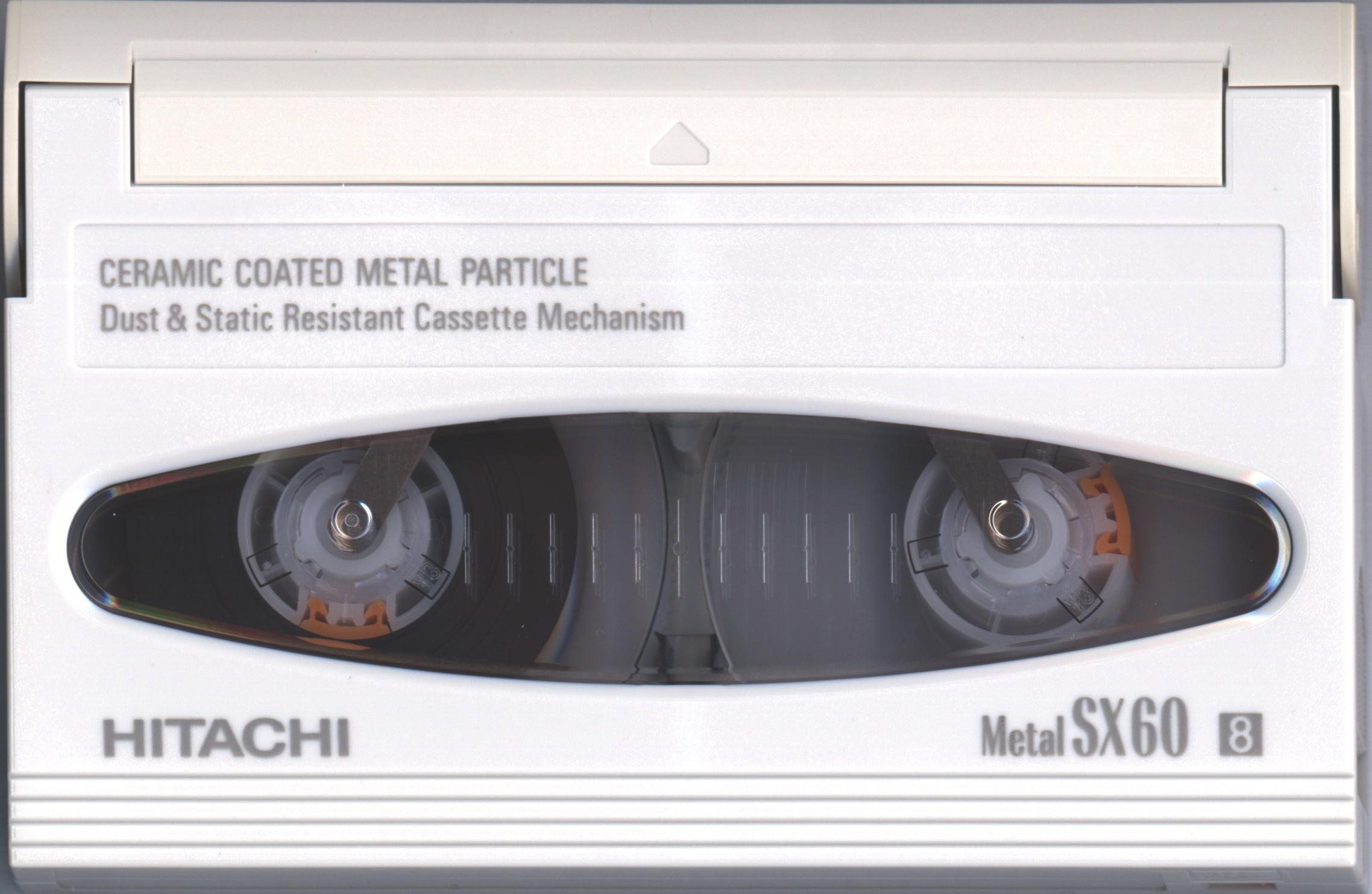 Video8, Hi8, Digital8 Hitachi 60 "Metal SX" Type IV Metal 1996 Japan