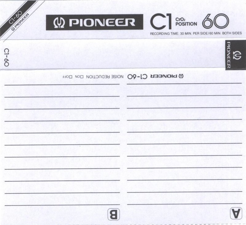 Compact Cassette:  Pioneer - C1 60