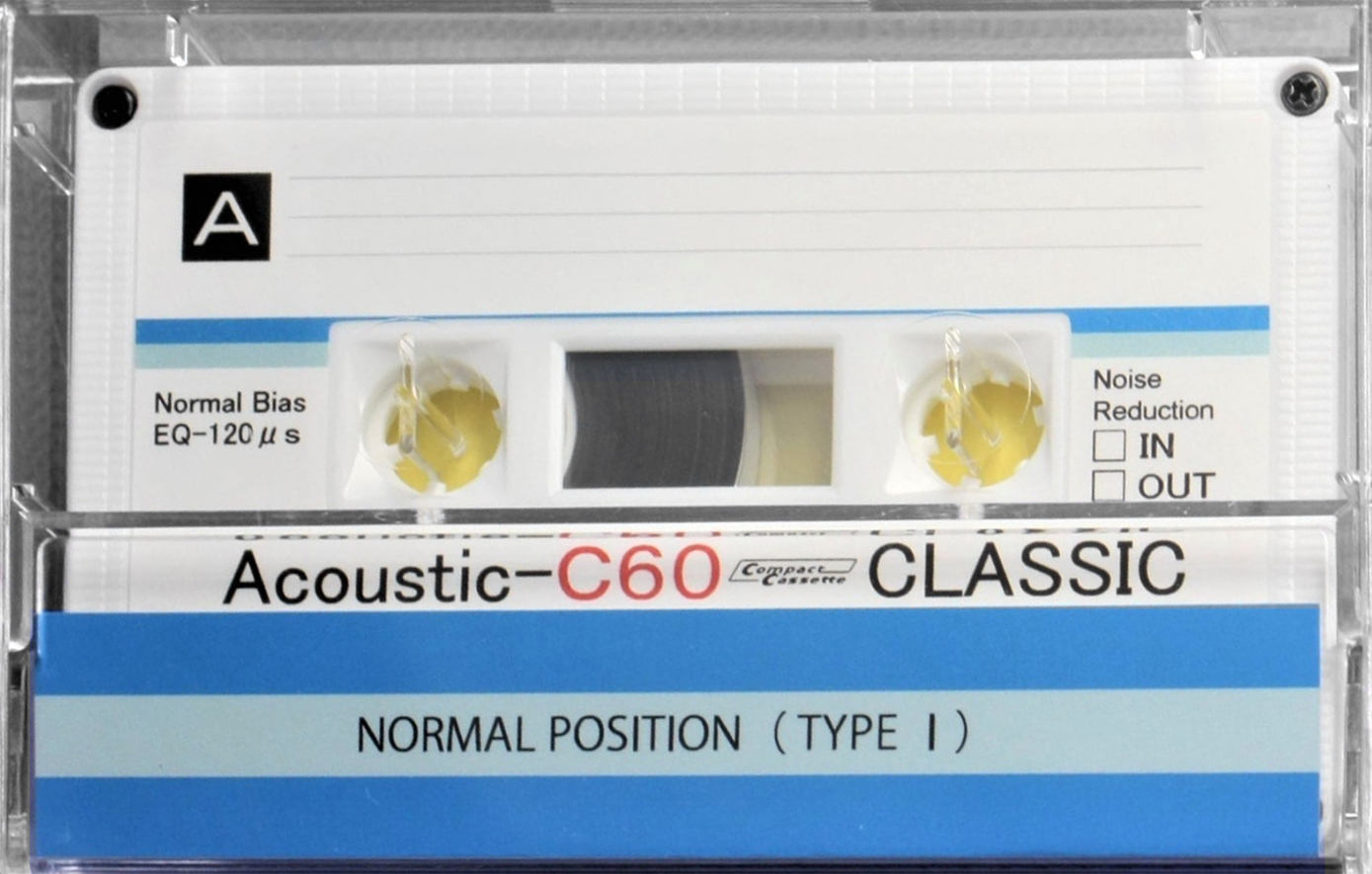 Compact Cassette Classic Acoustic 60 Type I Normal 2019 Worldwide