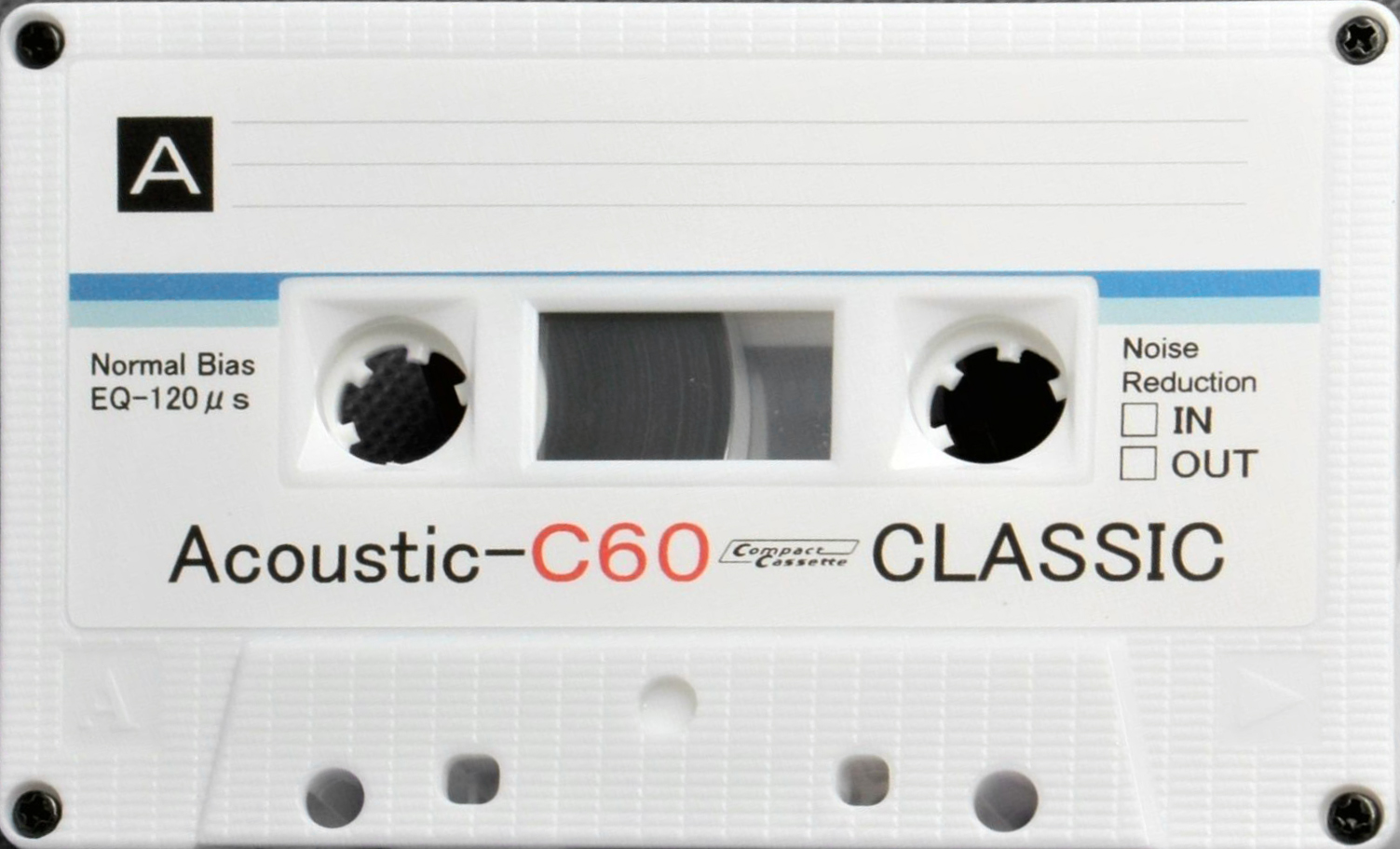 Compact Cassette Classic Acoustic 60 Type I Normal 2019 Worldwide