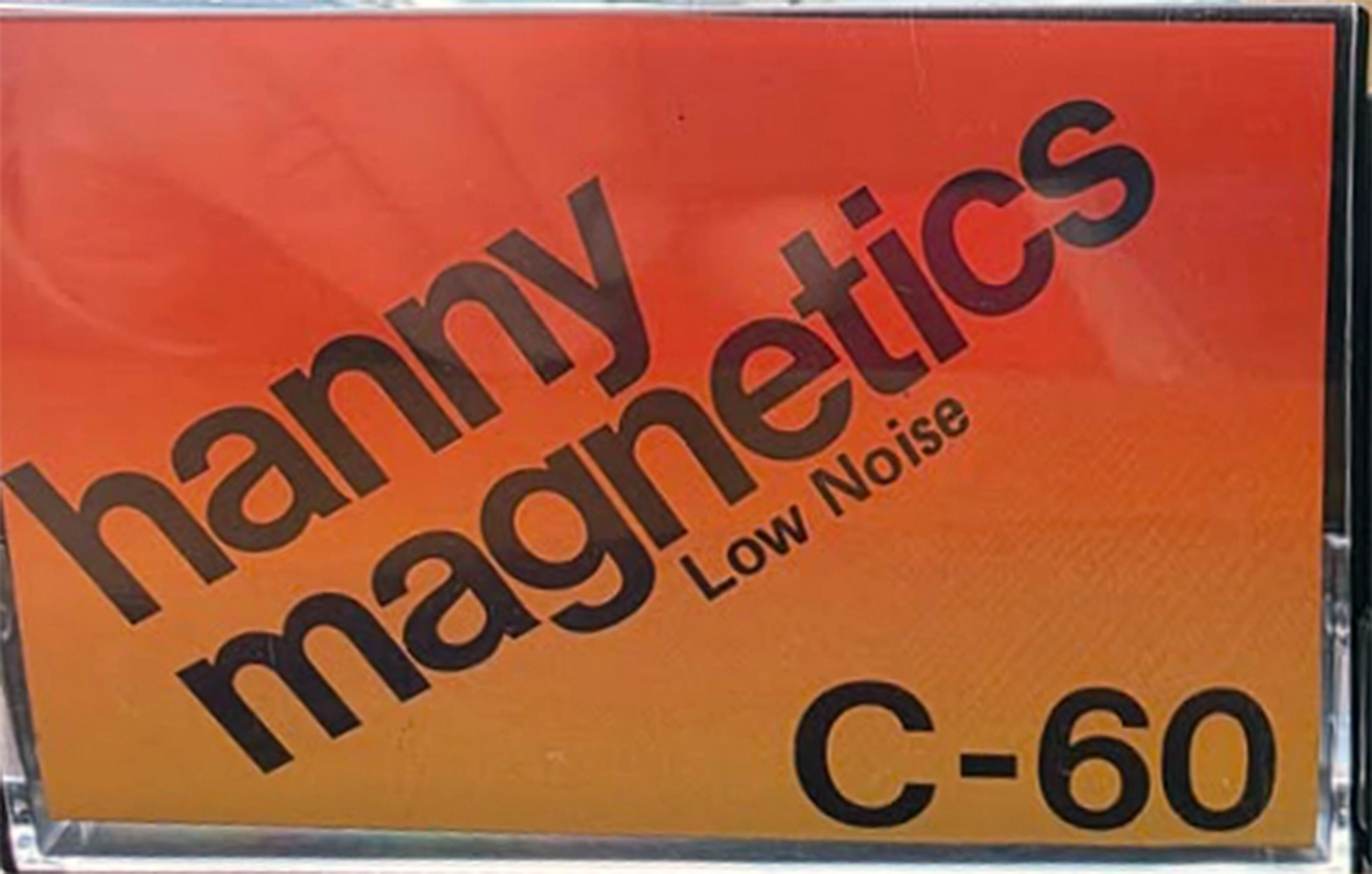 Compact Cassette Hanny Magnetics 60 Type I Normal Hong Kong