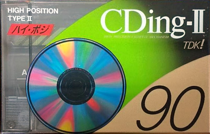 Compact Cassette TDK CDing 2 90 "CD2-90A" Type II Chrome 1993 Japan