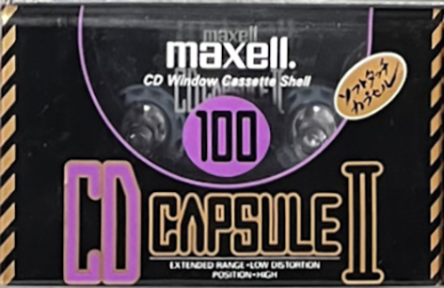 Compact Cassette Maxell CD Capsule II 100 "CDC-II 100" Type II Chrome 1990 Japan