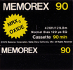 Compact Cassette Memorex MRX3 Oxide 90 Type I Normal 1978 USA