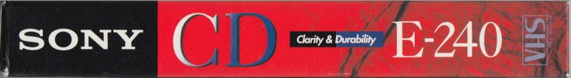 VHS, Video Home System Sony CD 240 "E-240CDc" Type I Normal 1996 Europe