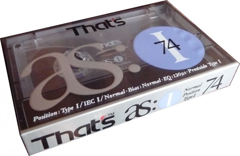Compact Cassette Thats AS I 74 Type I Normal 1990 Europe