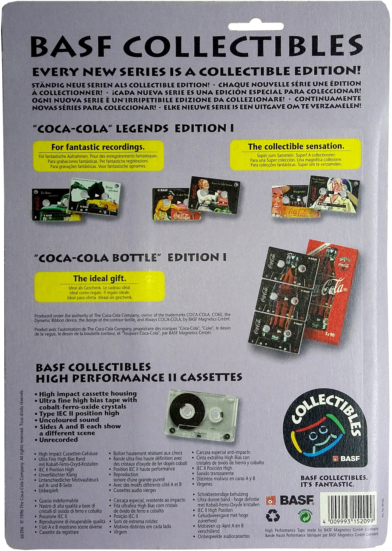 Blister BASF High Performance II 90 "Modern Art Edition I" Type II Chrome 1996 Europe