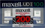 2 pack Maxell UDI / UD1 100 "Bicentennial pack 200" Type I Normal 1985 Europe
