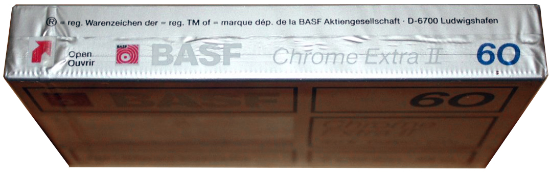 Compact Cassette BASF Chrome Extra II 60 Type II Chrome 1987 Germany