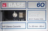 Compact Cassette BASF Chrome Extra II 60 Type II Chrome 1987 Germany
