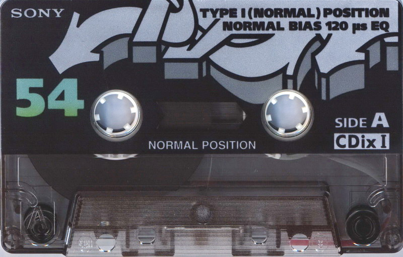 Compact Cassette Sony CDix I 54 "C-54CDX1C" Type I Normal 1995 Japan