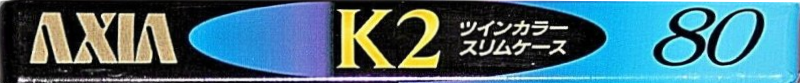Compact Cassette AXIA K2 80 "K2A 80" Type II Chrome 1993 Japan