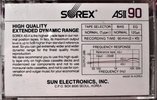 Compact Cassette Sorex AS-II 90 Type I Normal 1986 South Korea
