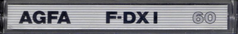 Compact Cassette: AGFA  - F-DX I 60