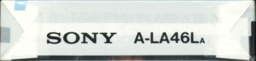 Compact Cassette Sony A-la? 46 "A-La46La" Type I Normal 1985 Japan