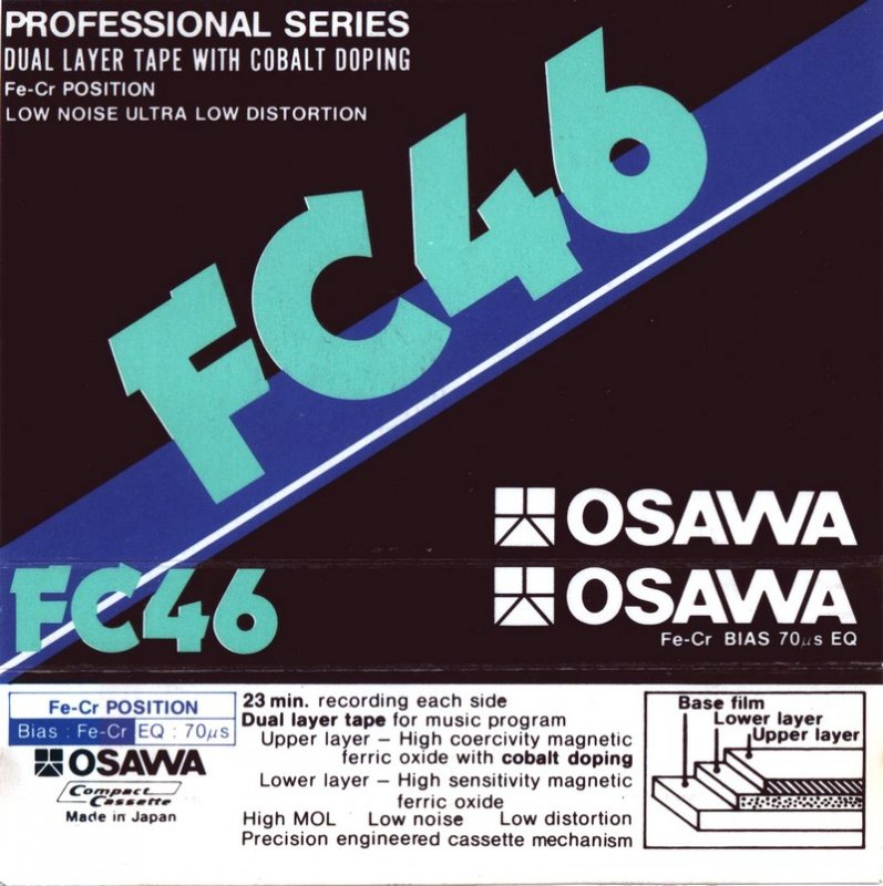 Compact Cassette Osawa FC 46 Type III Ferro Chrome 1983 Japan
