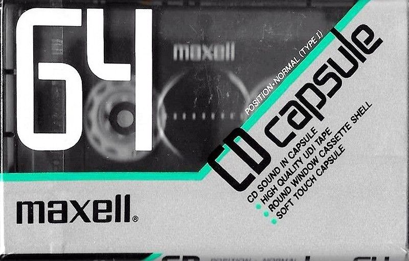 Compact Cassette Maxell CD Capsule 64 Type I Normal 1990 Europe