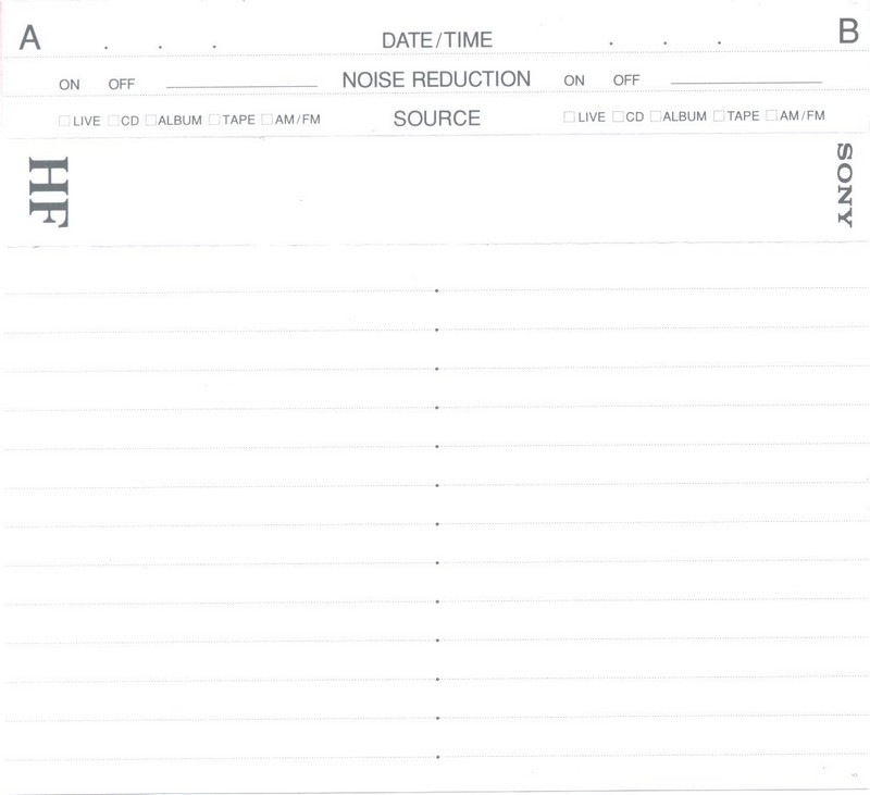 Compact Cassette: Sony  - HF 120