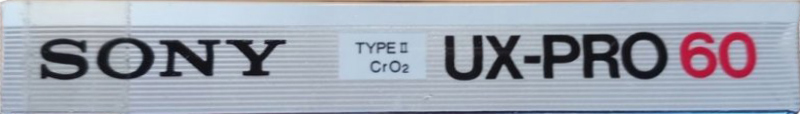 Compact Cassette Sony UX-Pro 60 Type II Chrome 1986 Japan