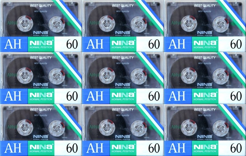 Compact Cassette Nina AH 60 Type I Normal South Korea