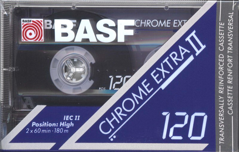 Compact Cassette BASF Chrome Extra II 120 Type II Chrome 1991 Europe