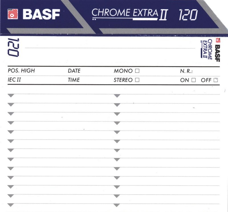 Compact Cassette: BASF  - Chrome Extra II 120