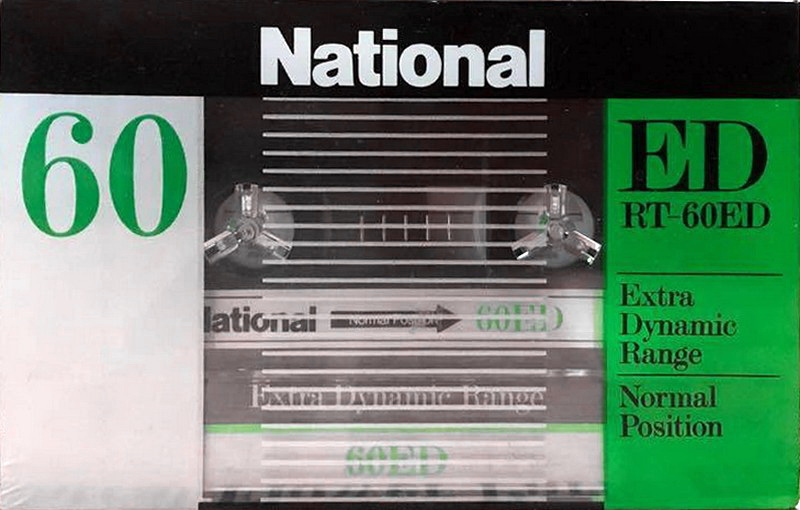 Compact Cassette National ED 60 "RT-60ED" Type I Normal 1982 Japan