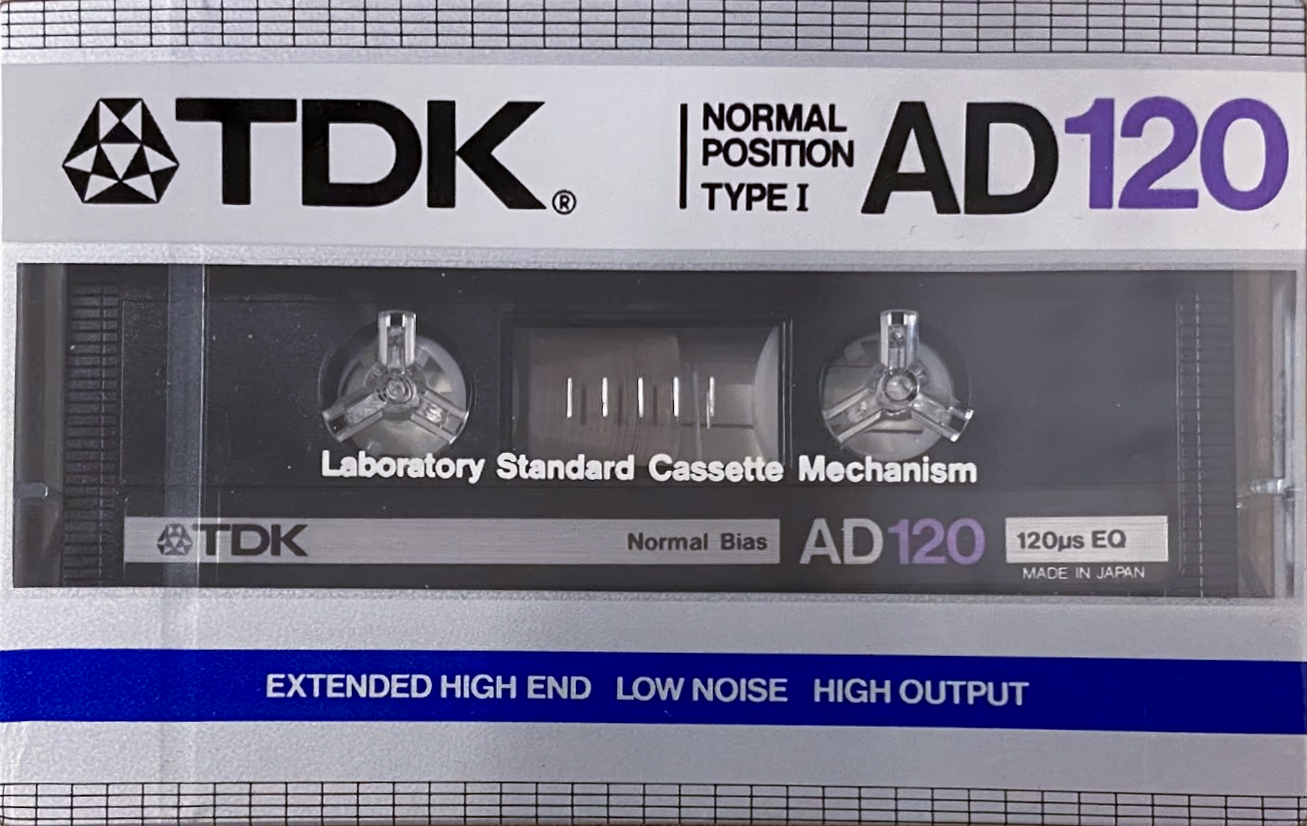 Compact Cassette TDK AD 120 Type I Normal 1984 Europe