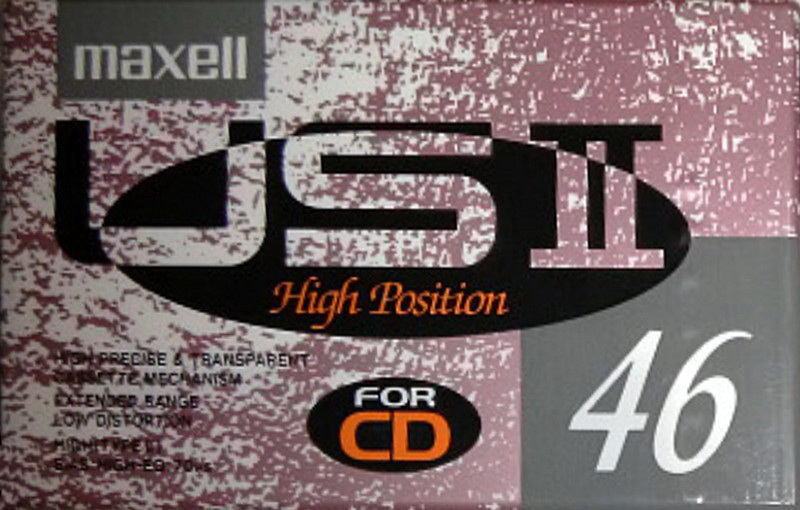 Compact Cassette Maxell US 46 "USII 46" Type II Chrome 1991 Japan