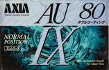 Compact Cassette AXIA AU-Ix 80 "AU1X A 80" Type I Normal 1992 Japan