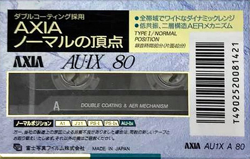 Compact Cassette: FUJI AXIA - AU-Ix 80