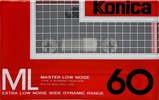 Compact Cassette Konica ML 60 Type I Normal 1984 USA