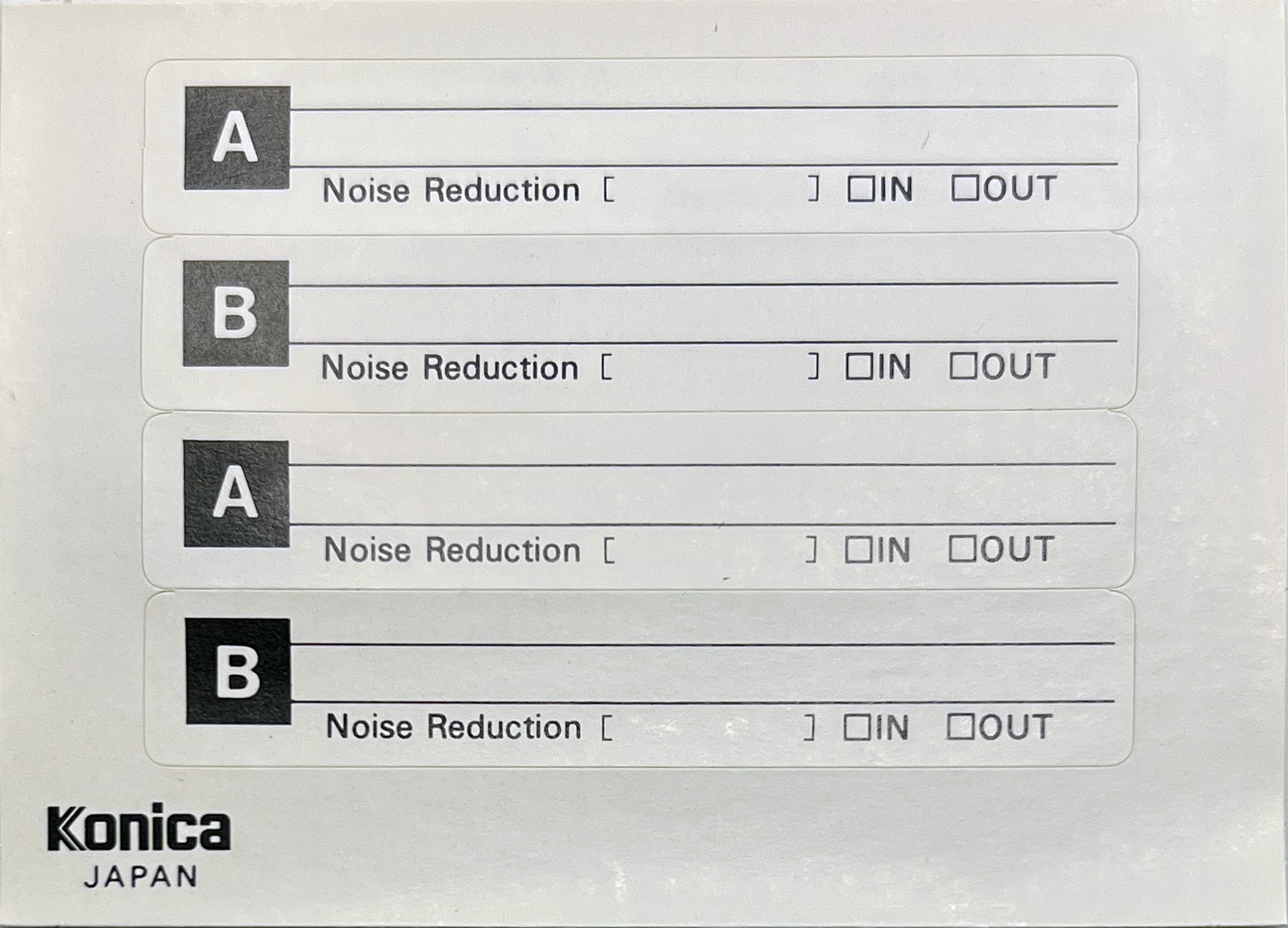 Compact Cassette Konica ML 60 Type I Normal 1984 USA