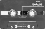 Compact Cassette Sony UX-Pro 90 Type II Chrome 1988 USA