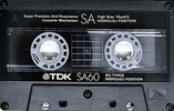 Compact Cassette TDK SA 60 "SA60" Type II Chrome 1989 North America