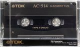 Compact Cassette TDK SA "Alignment tape AC-514" Service Cassette 1992 North America