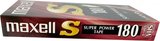 VHS, Video Home System Maxell S 180 "E-180 S" Type I Normal 2002 Europe