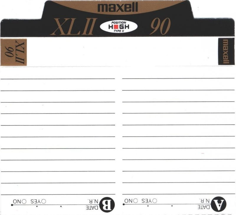 Compact Cassette Maxell XLII 90 Type II Chrome 1991 Europe