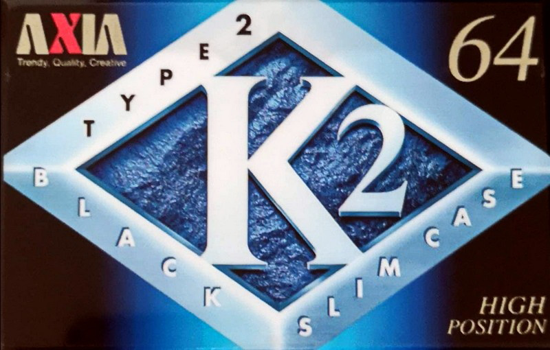 Compact Cassette AXIA K2 64 "K2C 64" Type II Chrome 1997 Japan