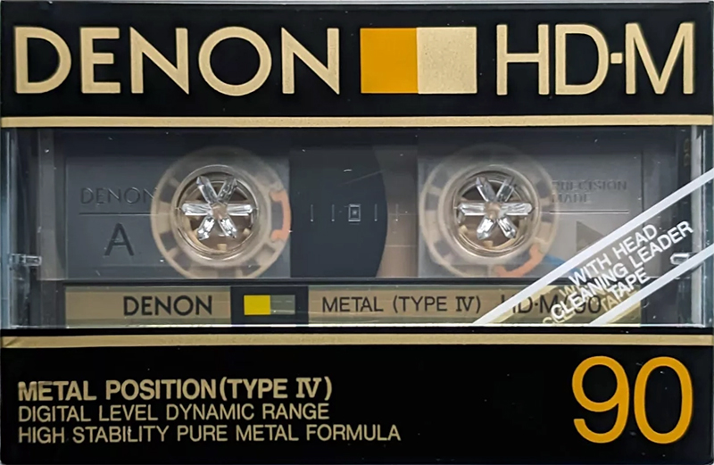 Compact Cassette Denon HD-M 90 Type IV Metal 1985 Europe, USA